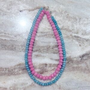 Erin McDermott gemstone necklace- aqua